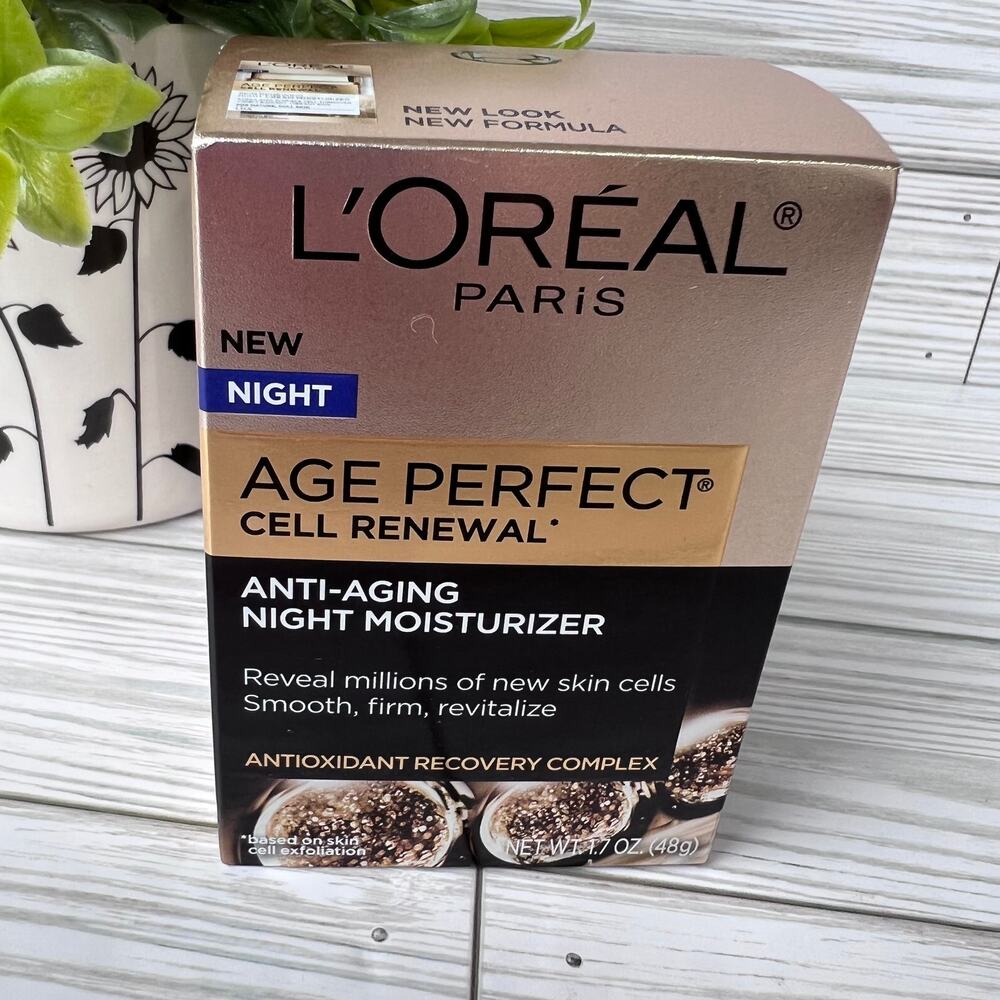 NEW L'OREAL Paris Age Perfect Cell Renewal Antiaging Night Moisturizer 1.7 oz